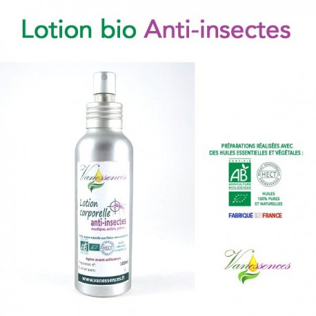 Lotion Corporelle Bio R Pulsif Insectes Aux Huiles Essentielles