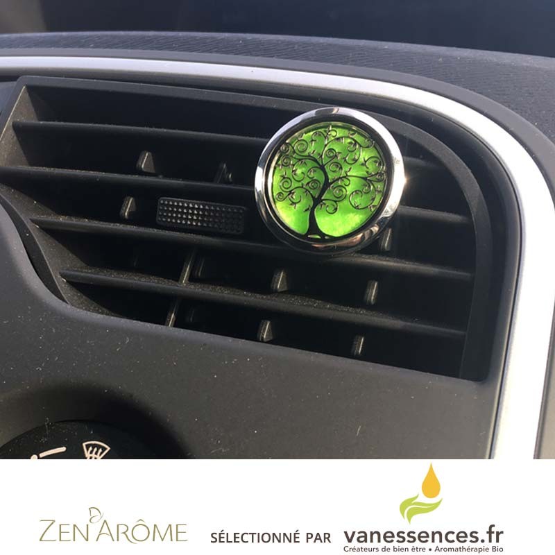 Arbre de vie aromathérapie voiture Air désodorisant voiture évent diffuseur  dhuiles essentielles avec évent Clip et des tampons de recharge 8 couleur -   France