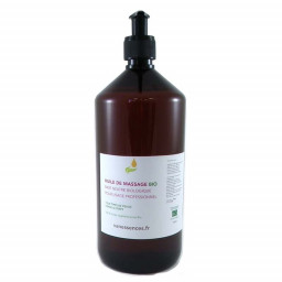 Huile de massage BIO base neutre pour usage professionnel Format 1000ml 1 Litre