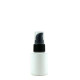 Flacon plastique blanc 30ml bouchon pompe noir