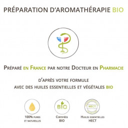 Préparation des muscles à l'effort - Synergie 100% naturelle et bio aux huiles essentielles bio