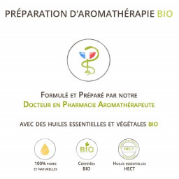 Veines douloureuses - Huile de soin Bio en massage aux huiles essentielles bio
