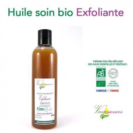 huile vegetale exfoliante