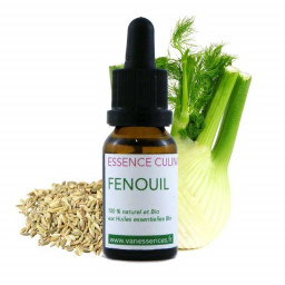 Fenouil - Essence culinaire Bio Concentré d'arôme 100% bio et naturel à l'Huile essentielle de Fenouil Bio