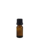 Flacon aromatherapie 10ml verre brun avec codigouttes, compte gouttes inviolable NOIR