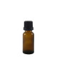 Flacon aromatherapie 15ml verre brun avec compte gouttes codigoutte inviolable NOIR