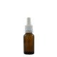 Flacon pipette compte goutte vide 15ml verre ambré