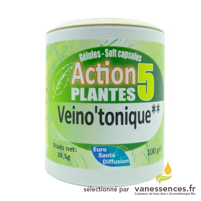 Veinotonique naturel - Gélules Action 5 plantes