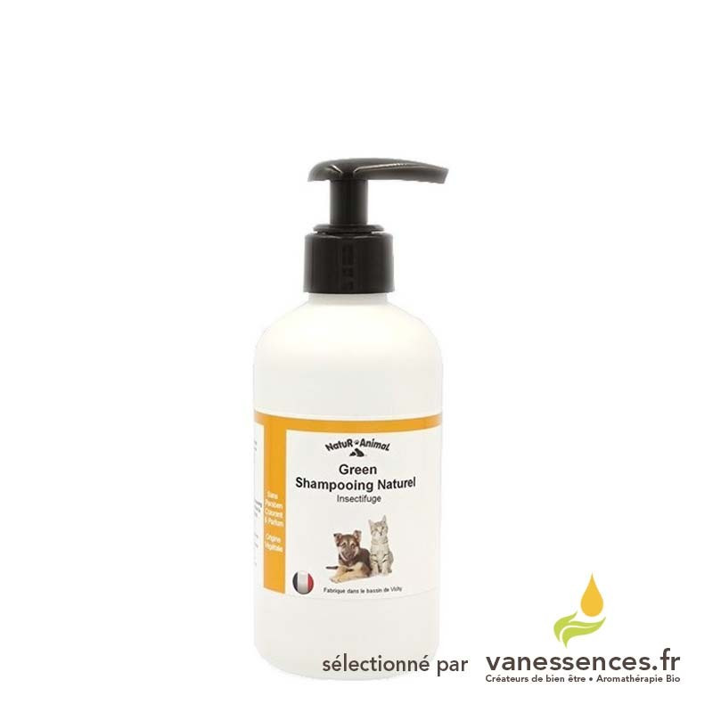 Shampoing anti puce chat et chien. 250ml. 100% naturel. Fabriqué en France.