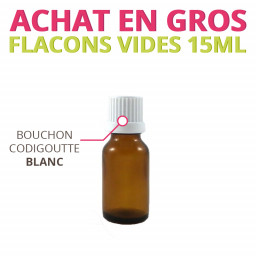 Rack - Flacon 15ml verre ambré