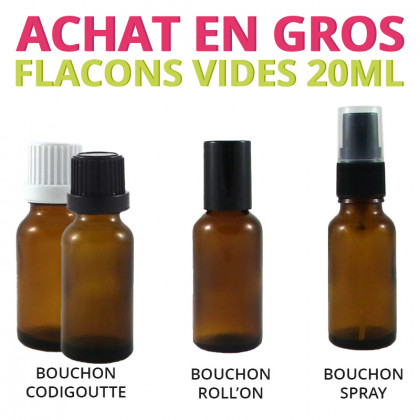 Rack - Flacon 20ml verre ambré