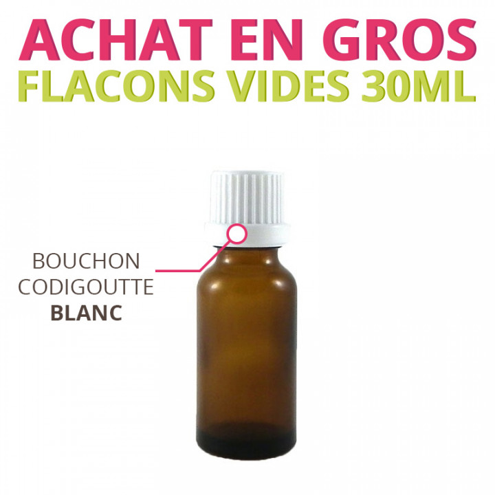 Rack - Flacon 30ml verre ambré