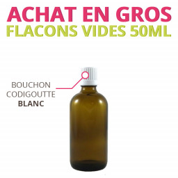 Rack - Flacon 50ml verre ambré