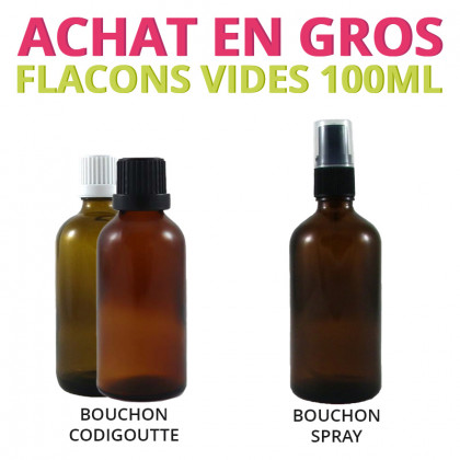 Rack - Flacon 100ml verre ambré