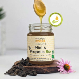 Miel bio Propolis Echinacée Thym Citron IMMUNITE