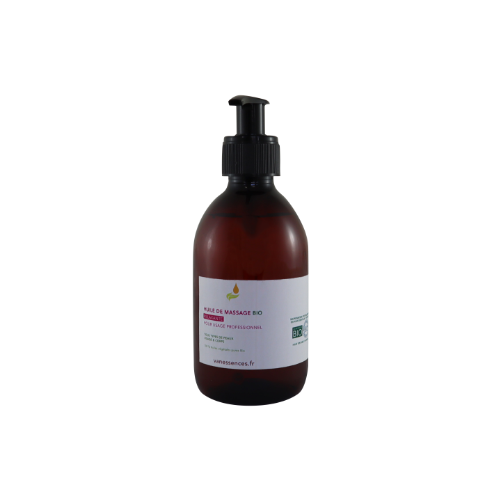 Huile de massage relaxante bio professionnelle