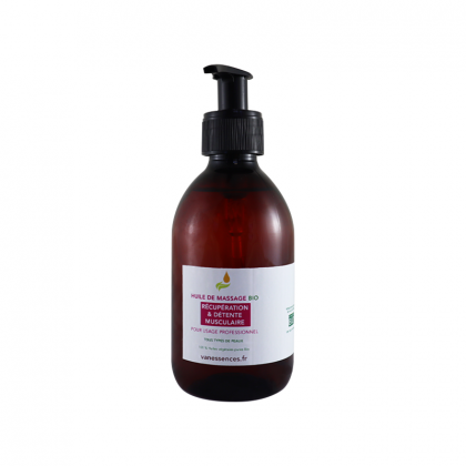 Huile de massage BIO Musculaire professionnelle Format 250ml