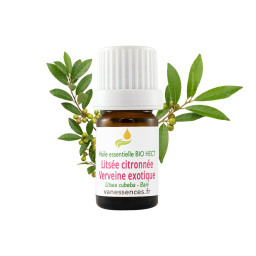 Huile essentielle BIO HECT Litsée citronnée ou Verveine exotique Litsea cubeba ou citrata