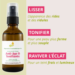 Huile de Soin anti-âge et tonifiant Bio