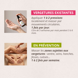 Appliquer 1 à 2 pressions localement et masser par mouvements circulaires.
1 fois par jour