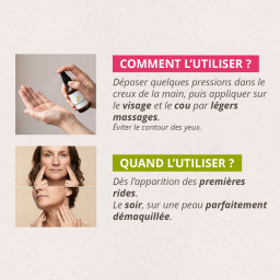 Appliquer sur le visage et le cou par légers massages. Le soir.