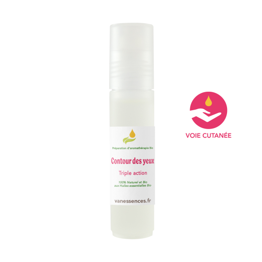 Soin Contour des Yeux BIO Triple Action en roll-on : cernes, poches, rides et ridules