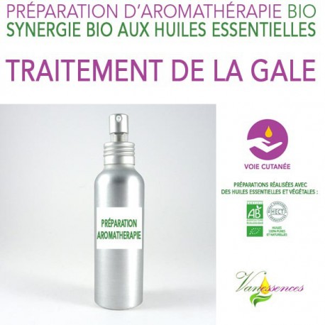 Pour traiter la gale Soin bio aux Huiles essentielles 100% Pour traiter la gale Soin bio aux Huiles essentielles 100%