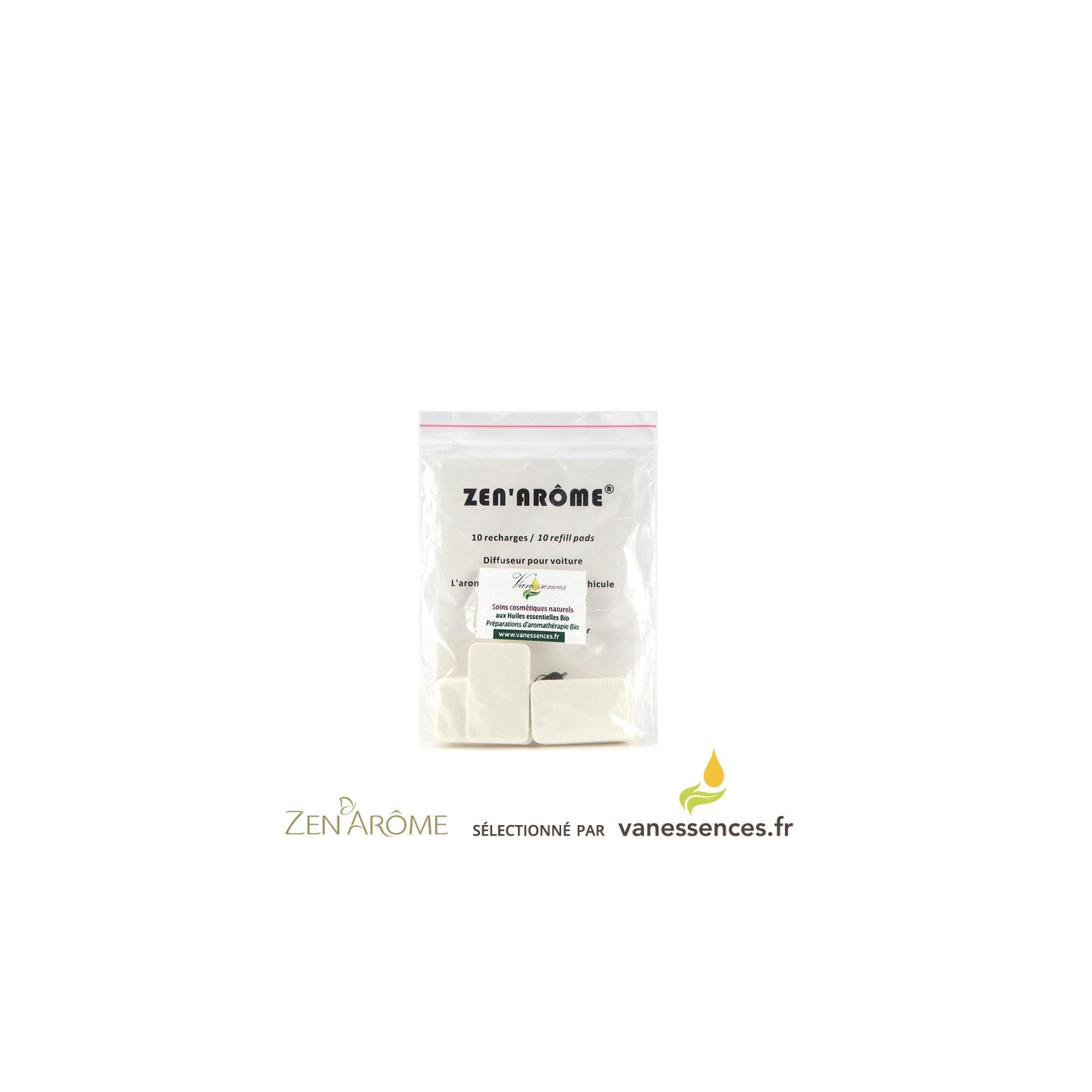 Lot De 10 Pastilles Désodorisant Voiture Naturel - Recharge Parfum Pin Des Neiges, Aromathérapie