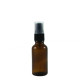 Flacon aromatherapie 30ml verre brun avec spray noir