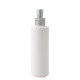 Flacon plastique vide blanc 125ml avec bouchon pompe vaporisateur spray aluminium