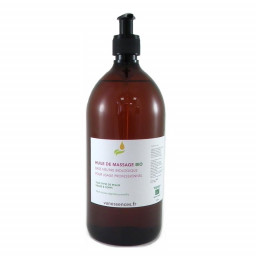 Huile de massage BIO base neutre pour usage professionnel Format 1000ml 1 Litre